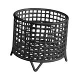Maxbell Round Metal Wire Basket Sturdy Mesh Storage Bin for Home Laundry Room Toilet Black