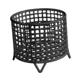 Maxbell Round Metal Wire Basket Sturdy Mesh Storage Bin for Home Laundry Room Toilet Black