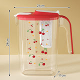 Maxbell Fridge Door Water Pitcher Portable Water Jug for Barbecue Parties Restaurant red