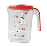 Maxbell Fridge Door Water Pitcher Portable Water Jug for Barbecue Parties Restaurant red
