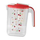 Maxbell Fridge Door Water Pitcher Portable Water Jug for Barbecue Parties Restaurant red