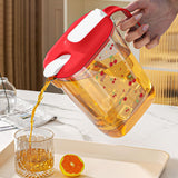 Maxbell Fridge Door Water Pitcher Portable Water Jug for Barbecue Parties Restaurant red