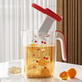 Maxbell Fridge Door Water Pitcher Portable Water Jug for Barbecue Parties Restaurant red