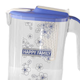 Maxbell Fridge Door Water Pitcher Portable Water Jug for Barbecue Parties Restaurant blue