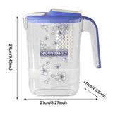 Maxbell Fridge Door Water Pitcher Portable Water Jug for Barbecue Parties Restaurant blue