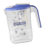 Maxbell Fridge Door Water Pitcher Portable Water Jug for Barbecue Parties Restaurant blue