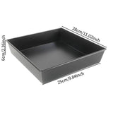 Maxbell Rectangular Pizza Pan Deep Pizza Baking Tray for Kitchen Oven Use