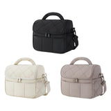 Maxbell Insulated Cooler Bag Food Container Lunch Cooler Tote for Office Hiking Trip Beige