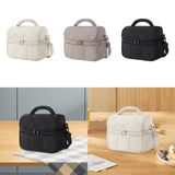 Maxbell Insulated Cooler Bag Food Container Lunch Cooler Tote for Office Hiking Trip Beige
