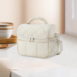 Maxbell Insulated Cooler Bag Food Container Lunch Cooler Tote for Office Hiking Trip Beige