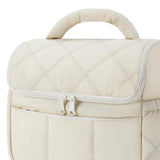 Maxbell Insulated Cooler Bag Food Container Lunch Cooler Tote for Office Hiking Trip Beige