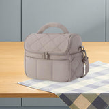 Maxbell Insulated Cooler Bag Food Container Lunch Cooler Tote for Office Hiking Trip Khaki