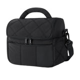 Maxbell Insulated Cooler Bag Food Container Lunch Cooler Tote for Office Hiking Trip Black