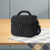 Maxbell Insulated Cooler Bag Food Container Lunch Cooler Tote for Office Hiking Trip Black