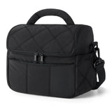 Maxbell Insulated Cooler Bag Food Container Lunch Cooler Tote for Office Hiking Trip Black