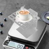 Maxbell Coffee Weighing Rack Height Adjustable Protector for Cafe Bar Station Silver