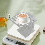 Maxbell Coffee Weighing Rack Height Adjustable Protector for Cafe Bar Station Silver