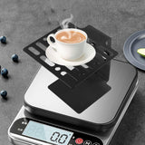 Maxbell Coffee Weighing Rack Height Adjustable Protector for Cafe Bar Station Black