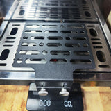 Maxbell Coffee Weighing Rack Height Adjustable Protector for Cafe Bar Station Black