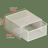 Maxbell Socks Underwear Drawer Organizer Cabinet Bin for Panty Lingerie Storing Sock L White