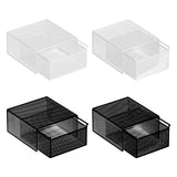 Maxbell Socks Underwear Drawer Organizer Cabinet Bin for Panty Lingerie Storing Sock L White