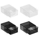 Maxbell Socks Underwear Drawer Organizer Cabinet Bin for Panty Lingerie Storing Sock L White