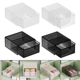 Maxbell Socks Underwear Drawer Organizer Cabinet Bin for Panty Lingerie Storing Sock L White