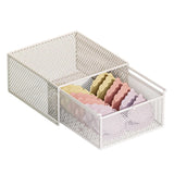 Maxbell Socks Underwear Drawer Organizer Cabinet Bin for Panty Lingerie Storing Sock L White