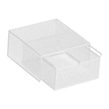 Maxbell Socks Underwear Drawer Organizer Cabinet Bin for Panty Lingerie Storing Sock L White