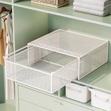 Maxbell Socks Underwear Drawer Organizer Cabinet Bin for Panty Lingerie Storing Sock L White