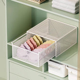 Maxbell Socks Underwear Drawer Organizer Cabinet Bin for Panty Lingerie Storing Sock L White