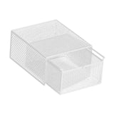 Maxbell Socks Underwear Drawer Organizer Cabinet Bin for Panty Lingerie Storing Sock M White