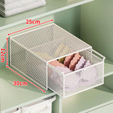 Maxbell Socks Underwear Drawer Organizer Cabinet Bin for Panty Lingerie Storing Sock M White