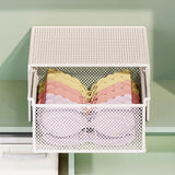 Maxbell Socks Underwear Drawer Organizer Cabinet Bin for Panty Lingerie Storing Sock M White