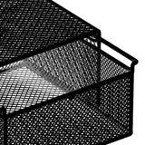 Maxbell Socks Underwear Drawer Organizer Cabinet Bin for Panty Lingerie Storing Sock L Black