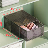 Maxbell Socks Underwear Drawer Organizer Cabinet Bin for Panty Lingerie Storing Sock M Black