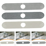 Maxbell Kitchen Sink Faucet Mat Modern Absorbent Mat for Bathroom Kitchen Countertop White
