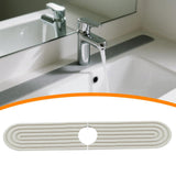 Maxbell Kitchen Sink Faucet Mat Modern Absorbent Mat for Bathroom Kitchen Countertop White