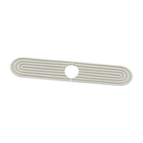 Maxbell Kitchen Sink Faucet Mat Modern Absorbent Mat for Bathroom Kitchen Countertop White