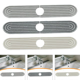 Maxbell Kitchen Sink Faucet Mat Modern Absorbent Mat for Bathroom Kitchen Countertop White