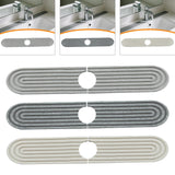 Maxbell Kitchen Sink Faucet Mat Modern Absorbent Mat for Bathroom Kitchen Countertop White
