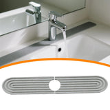 Maxbell Kitchen Sink Faucet Mat Modern Absorbent Mat for Bathroom Kitchen Countertop Light Gray