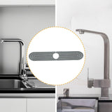Maxbell Kitchen Sink Faucet Mat Modern Absorbent Mat for Bathroom Kitchen Countertop Dark Gray
