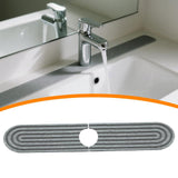 Maxbell Kitchen Sink Faucet Mat Modern Absorbent Mat for Bathroom Kitchen Countertop Dark Gray