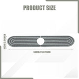 Maxbell Kitchen Sink Faucet Mat Modern Absorbent Mat for Bathroom Kitchen Countertop Dark Gray