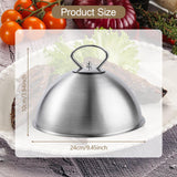 Maxbell Steak Cover Stainless Steel Food Dome Food Cover for Kitchen Steaks Barbecue