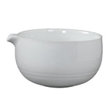 Maxbell Ceramic Matcha Bowl Decorative with Spout for Whisking Matcha Family Friends White