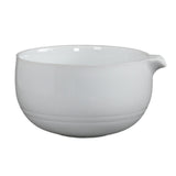 Maxbell Ceramic Matcha Bowl Decorative with Spout for Whisking Matcha Family Friends White