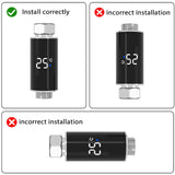 Maxbell Shower Thermometer Convenient Easy Installation Bathroom Kitchen LED Display