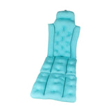 Maxbell Full Body Bath Pillow for Bathtub Bathing Accessory Comfortable Suction Cups Blue